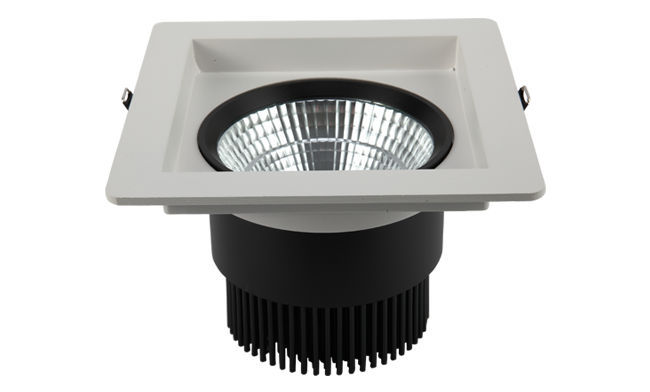 LED 6寸 24W 方形深孔COB嵌燈 開孔155x155mm  黃光白光中性光
