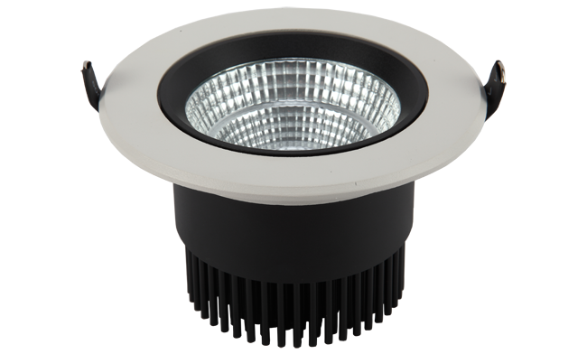 LED 4寸12W  COB 圓形嵌燈 開孔118mm  黃光白光中性光