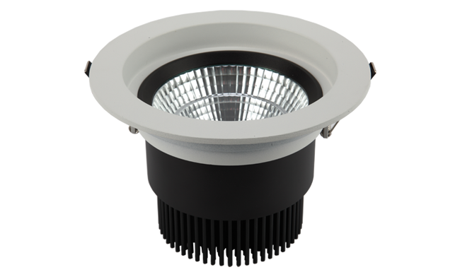 LED 6寸24W 圓形COB深孔嵌燈 開孔150mm黃光白光中性光